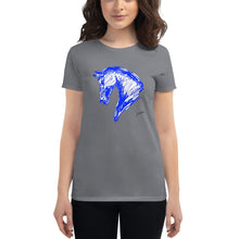 Cargar imagen en el visor de la galería, "Sketch Blue" Camiseta Mujeres FS