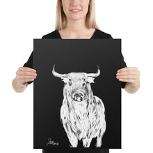 Load image into Gallery viewer, "Toro Blanco" Canvas FS