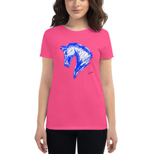 Cargar imagen en el visor de la galería, "Sketch Blue" Camiseta Mujeres FS