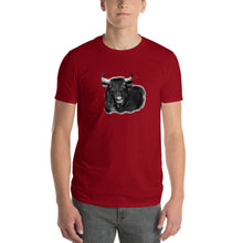Cargar imagen en el visor de la galería, "Toro Negro" Camiseta Hombres FS