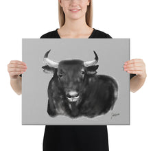 Load image into Gallery viewer, "Toro Negro" Canvas FS
