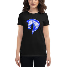 Cargar imagen en el visor de la galería, "Sketch Blue" Camiseta Mujeres FS