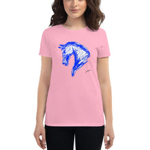 Cargar imagen en el visor de la galería, "Sketch Blue" Camiseta Mujeres FS