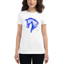 Cargar imagen en el visor de la galería, "Sketch Blue" Camiseta Mujeres FS