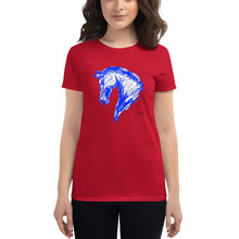 Cargar imagen en el visor de la galería, "Sketch Blue" Camiseta Mujeres FS