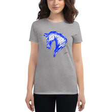 Cargar imagen en el visor de la galería, "Sketch Blue" Camiseta Mujeres FS