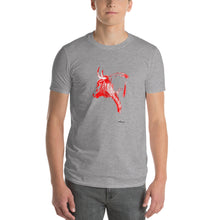 Cargar imagen en el visor de la galería, "Toro Plumilla Rojo" Camiseta Hombres FS