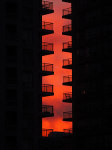 "Red Balconies" Unframed Photo Poster