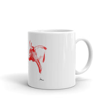 Load image into Gallery viewer, &quot;Toro Plumilla Rojo&quot; Mug FS
