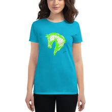 Load image into Gallery viewer, &quot;Sketch Green&quot; T-Shirt Women FS
