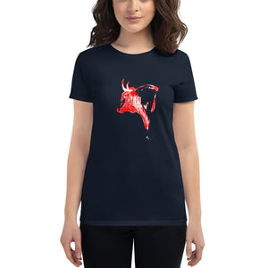 "Toro Plumilla Rojo" T-Shirt Women FS