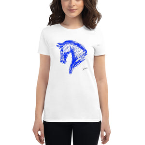 "Sketch Blue" T-Shirt Women FS