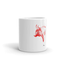 Load image into Gallery viewer, &quot;Toro Plumilla Rojo&quot; Mug FS
