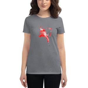 "Toro Plumilla Rojo" T-Shirt Women FS